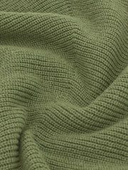 Solid Turtle Neck Pullover Sweater For Women