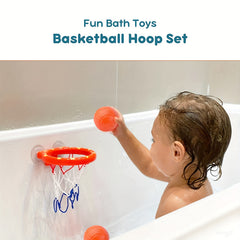 Bath Toys Bathtub Basketball Hoop For Toddlers with 3 Soft Balls Set