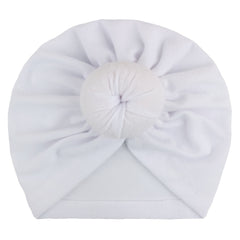 Newborn Infant Knotted Turban Headwrap Hat for Baby Boys and Girls