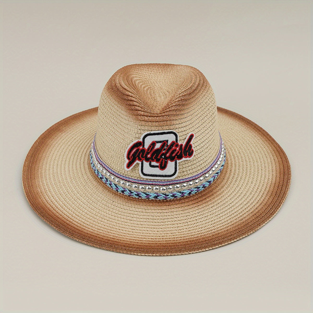 Western Cowboy Straw Hat Spring Summer Top Hat Mens Straw Hat