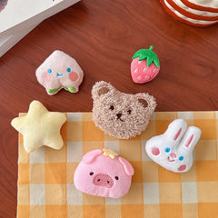 Cartoon Rabbit Plush Brooch for Girls Doll Pin Accessories