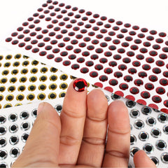600pcs Bionic Fish Eye Lure 3D Animal Eye Bait for Fishing Multiple Sizes