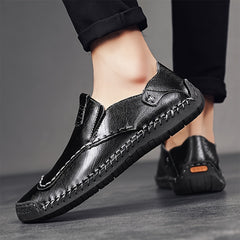 Men's Stitch Detail Loafer Shoes Slip On Comfy Non slip Shoes