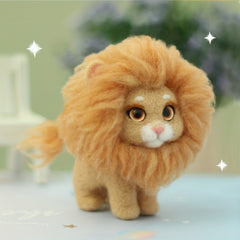 Cartoon Lion Punch Needle Starter Kit DIY Embroidery Yarn Punch H