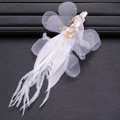 Feather Hair Clip Bridal Hair Accessories Wedding Headpiece