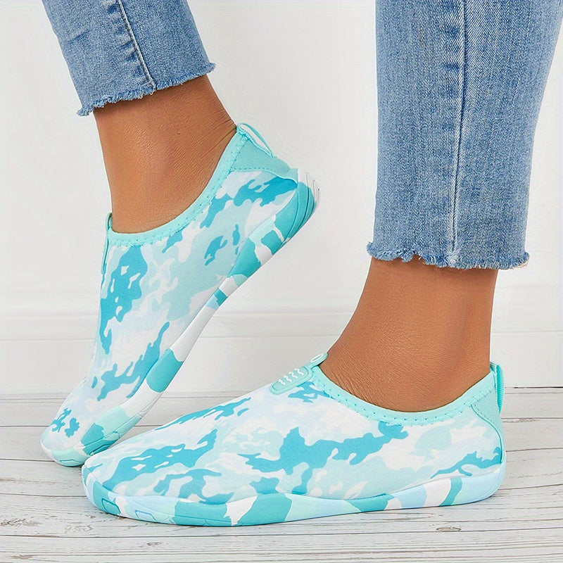 Women's Camo Print Water Socks for Swimming Surfing Diving