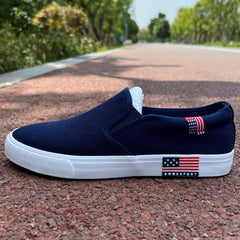 Men's Canvas Slip On Casual Shoes Low Top Classic
