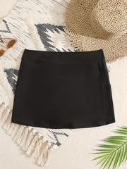 Women's Plus High Stretch Swimsuit Bottoms - Plain Basic Swimwear