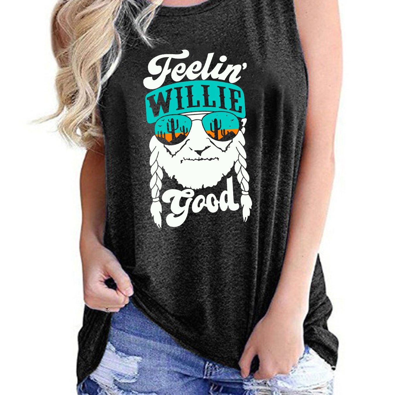 Casual Older Print Cami Top