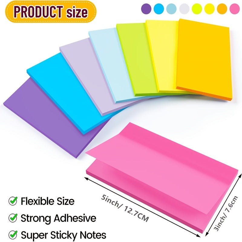 Strong Sticky Sticky Notes 7 62X12 7 Cm Fluorescent 6 Sticky Notes