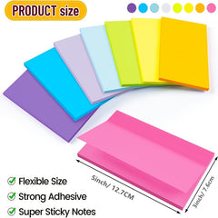 Strong Sticky Sticky Notes 7 62X12 7 Cm Fluorescent 6 Sticky Notes
