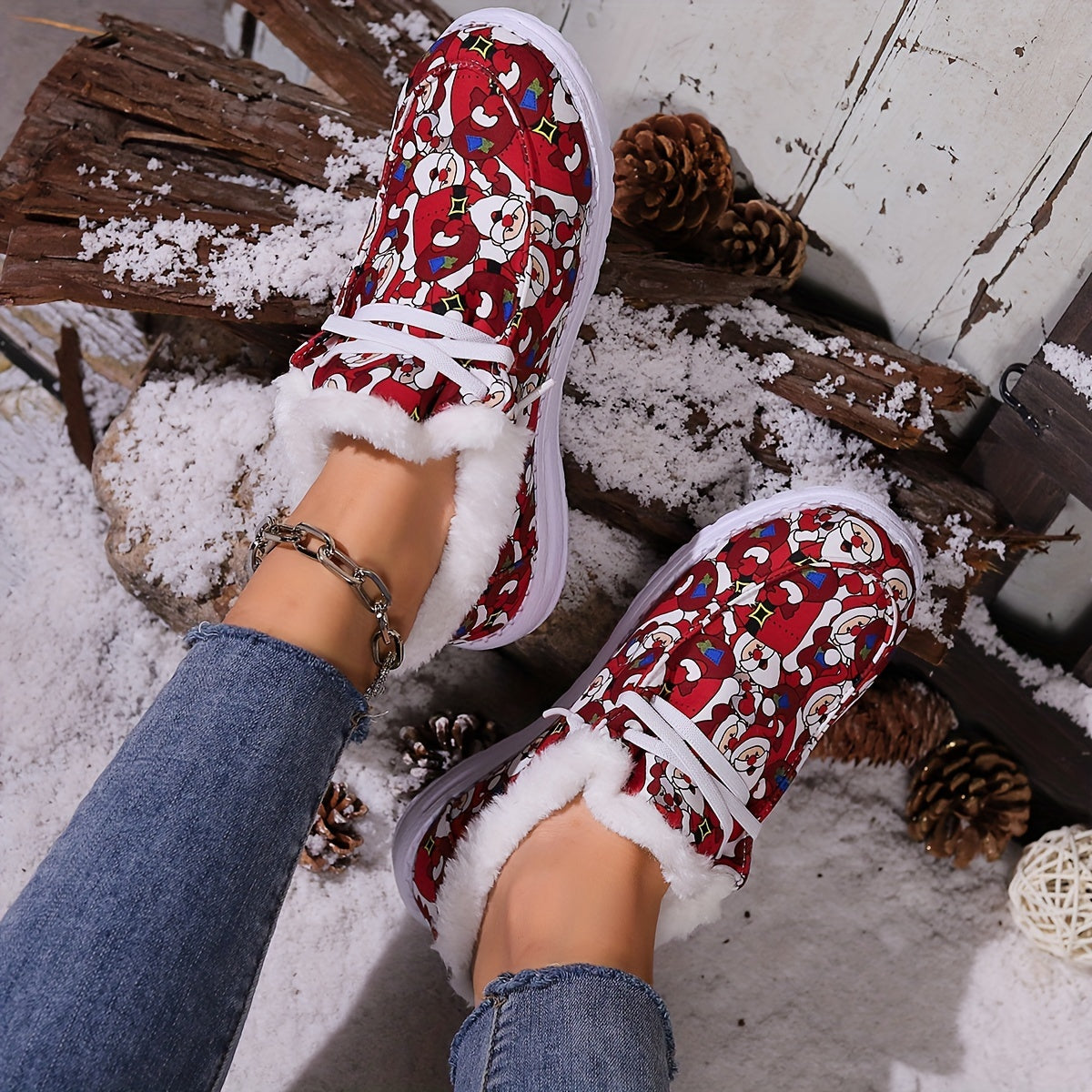 Santa Claus Winter Snow Boots
