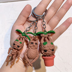 Chubby Mandrake Pendant Keychain 5.08 cm Halloween Party Gift