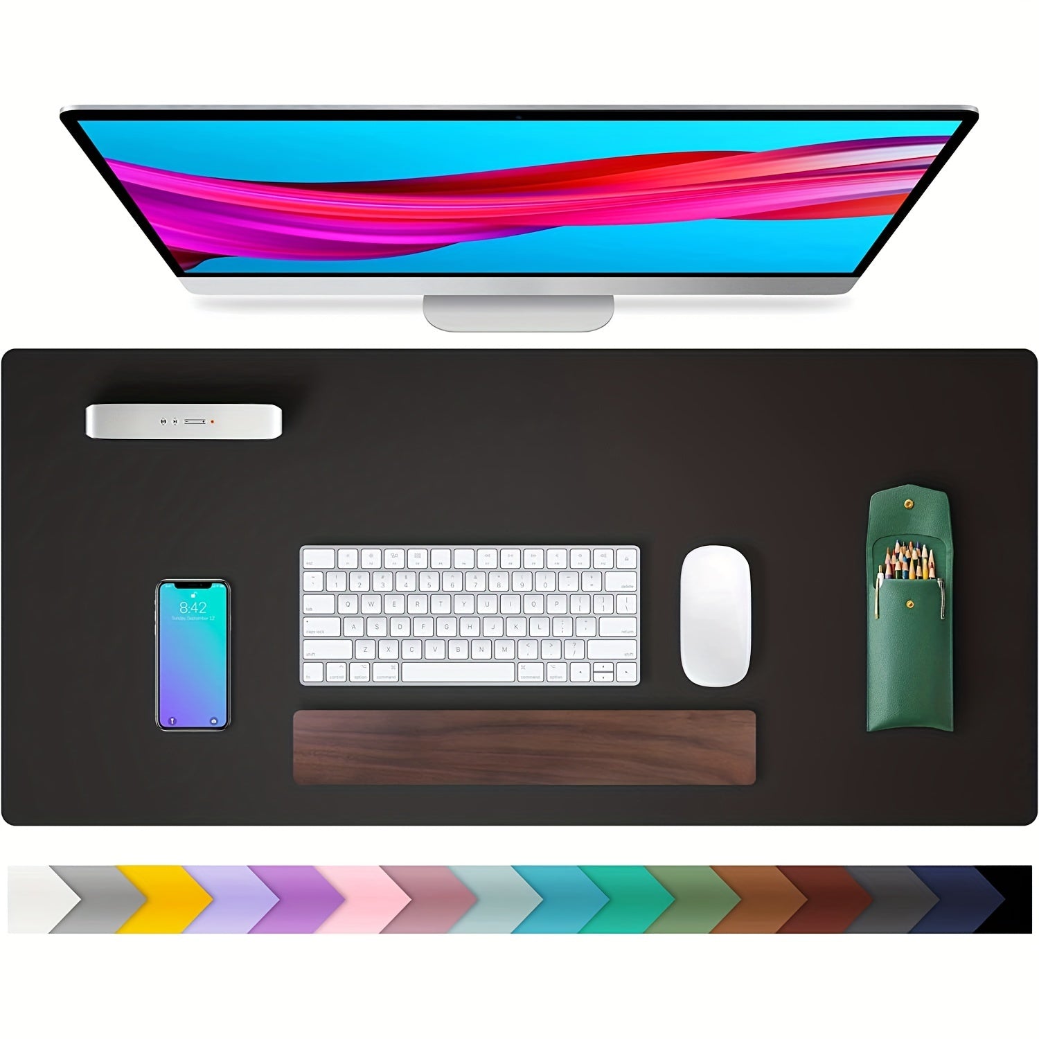 Non Slip Leather Desk Pad Protector Home Office Writing Mat Waterproof