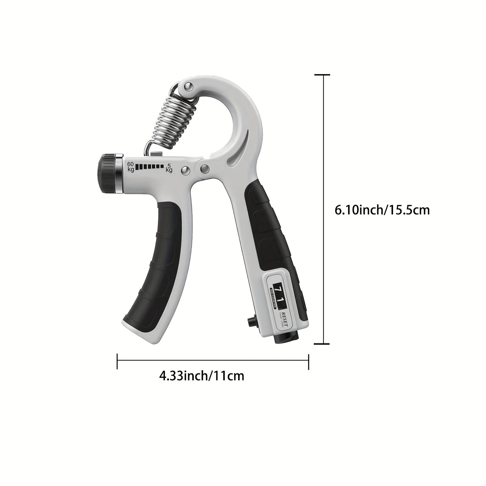 Adjustable Hand Gripper Strength Trainer with Counting