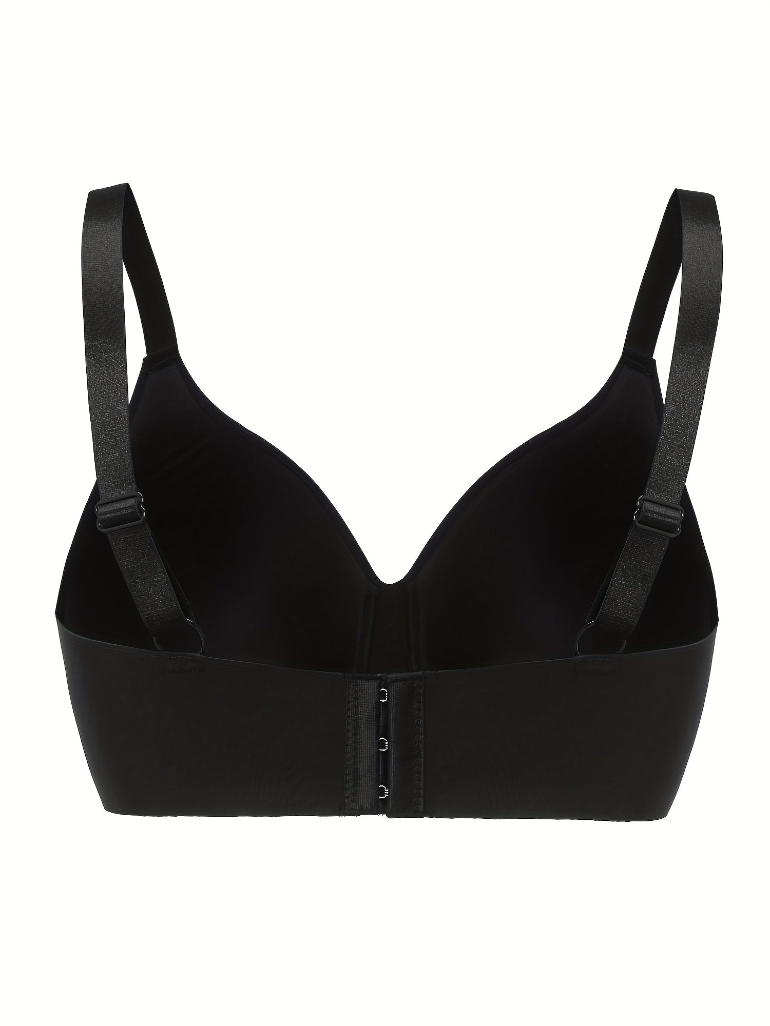 Women's Plus Size Wireless Padded T-shirt Bra - Adjustable Strap