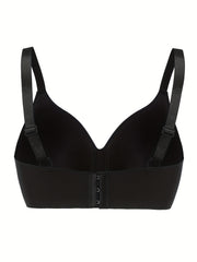 Women's Plus Size Wireless Padded T-shirt Bra - Adjustable Strap
