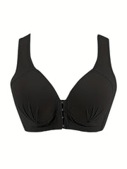 Front Buckle Wireless Bra Comfy Push Up Bra