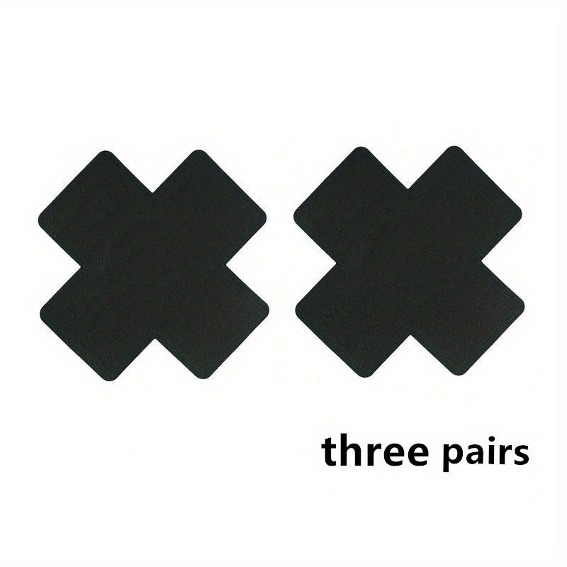 X-shaped Disposable Breast Stickers Satin Anti-exposure