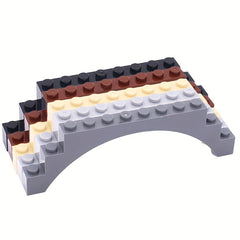 5pcs Small Particle Bridge Building Blocks with Arch Bricks