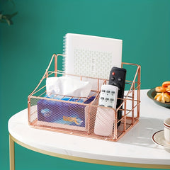 Vintage Iron Office Supplies Storage Box File Storage Rack Desktop Stationery