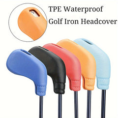Waterproof & Durable Soft Rubber Golf Club Head Cover Protector