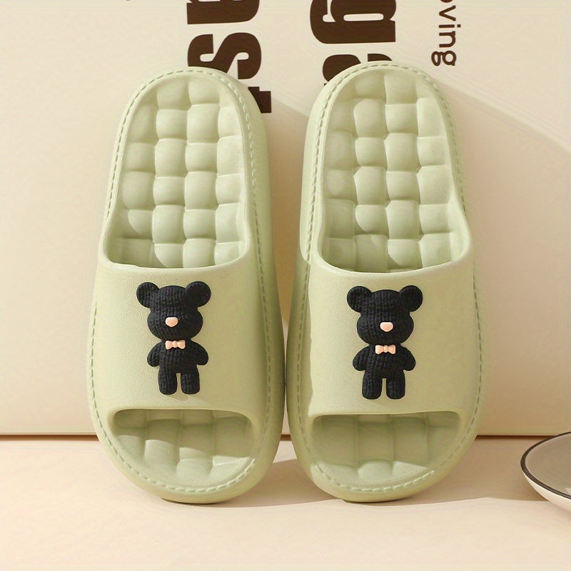 Women's Cartoon Decor Slides Comfortable Open Toe Slip On Shoes