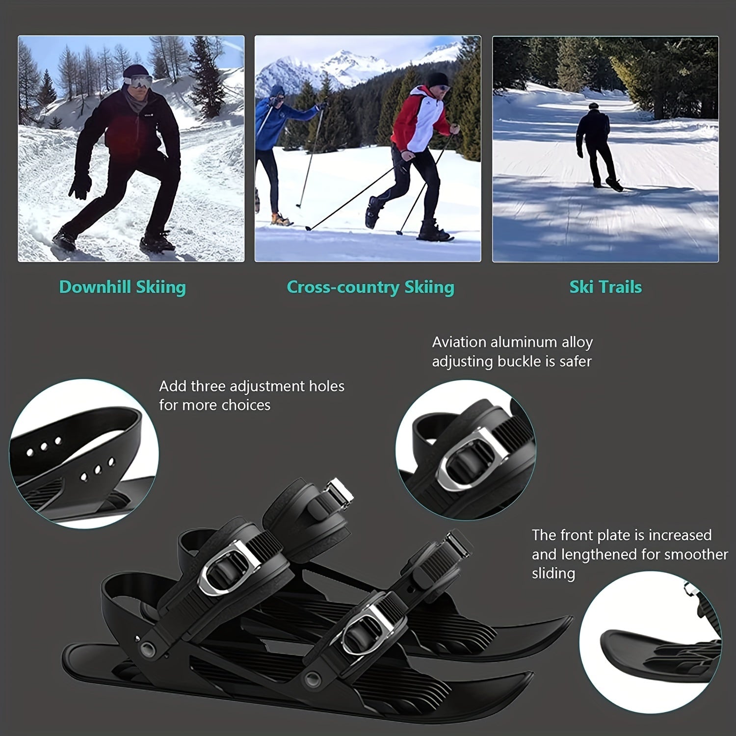 Outdoor Winter Sports Mini Skiing Shoes Snowboard Shoes Snow Supplies