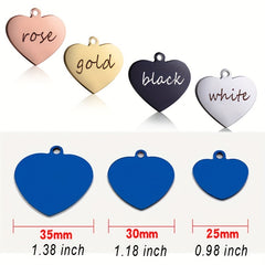 Personalized Heart Shaped Silver Pet Tag