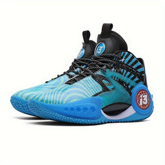 Stylish Luminous Basketball Shoes For Boys Anti Slip High Top Shoes