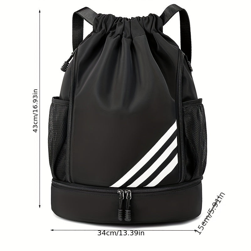 Large Capacity Drawstring Backpack for Sports