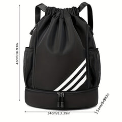Large Capacity Drawstring Backpack for Sports