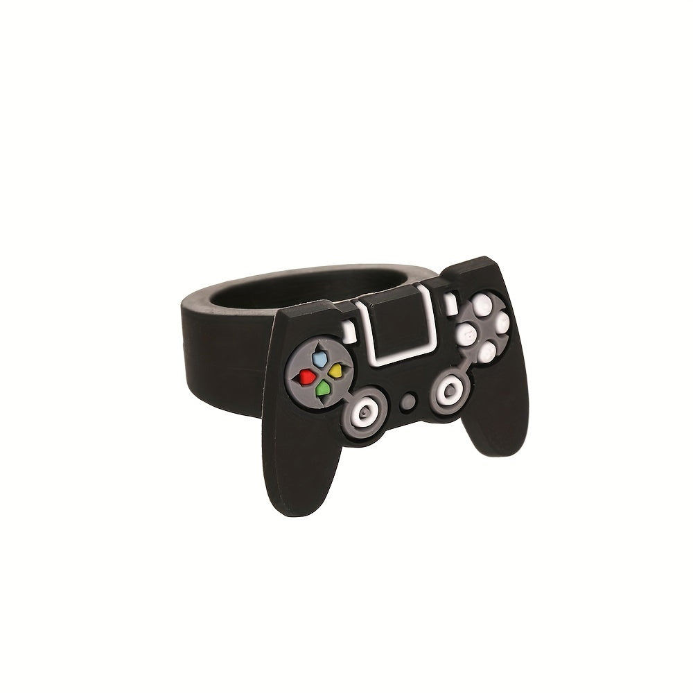 6pcs Game Console Shaped Rings Set Holiday Gift For Boys and Girls