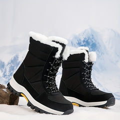 Women's Snow Boots Faux Leather Winter Warm Walking Boots
