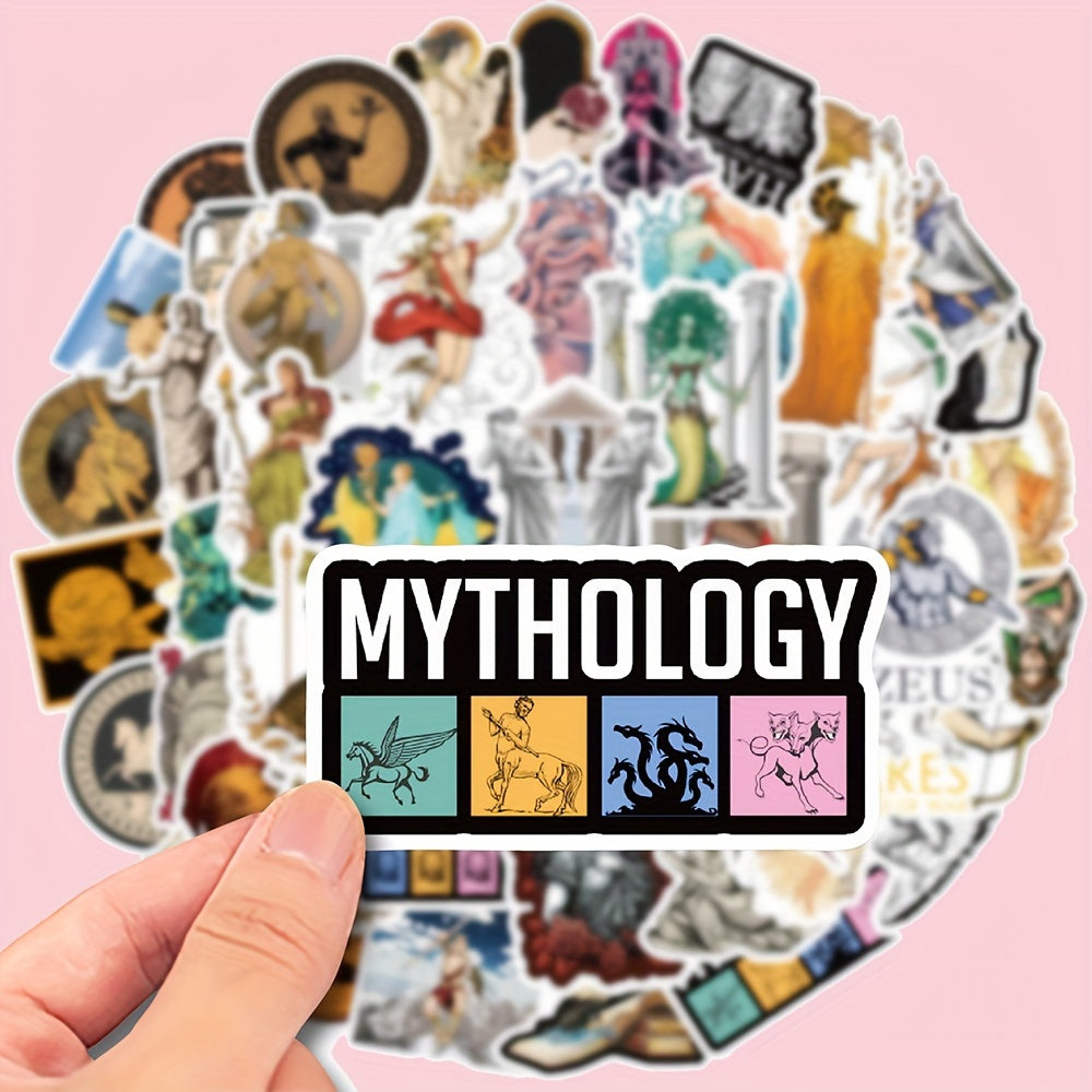 50pcs Greek Mythology Aesthetics Christmas Stickers Waterproof Graffiti Decor