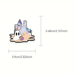 50pcs Small Ghost Stickers Waterproof for Car Guitar Skateboard Phone Laptop