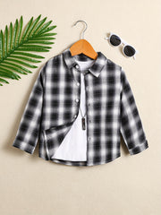 Boys Plaid Button up Shirt Long Sleeve