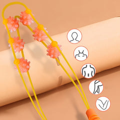 6-Wheel Body Strip Massager for Neck & Spine Manual Massage Roller