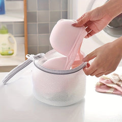 Mesh Underwear Washing Bag Zipper Reusable Foldable Laundry Bag
