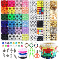 Clay Beads Kit Smiley Face Letter DIY Bead Supplies