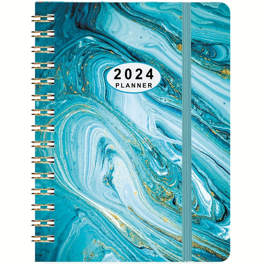 Planner Weekly And Monthly Planner Yearly Jan-Dec Spiral Bound With 12 Tabs