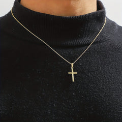 European/American Style Men's Cross Pendant Necklace - Initial Gift Decoration