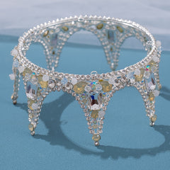 Girl's Rhinestone Crown Tiara Hair Accessory for Fairy Princess Party
