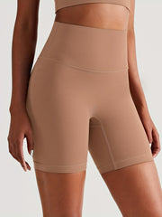 High Waist Yoga Shorts Slim Fit Butt Lifting Mid Stretch Sports Shorts