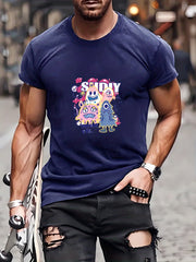 Men's Monster Pattern T shirt Active Breathable Tee for Outdoor