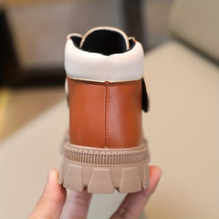 Boys Kids Hook and Loop Fastener Non Slip Boots