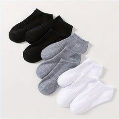 9 Pairs Solid Ankle Socks Women's Stockings & Hosiery