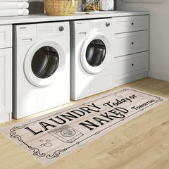 Farmhouse Laundry Room Mat Non-slip Waterproof Rug