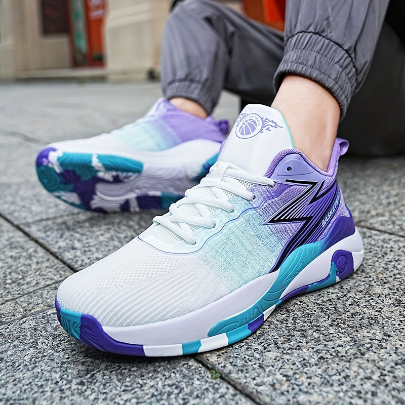 Men's Gradient Running Shoes Breathable Non Slip Sneakers