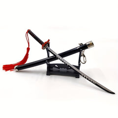 Metal Samurai Sword Model Toy 22cm With Red Tassel - Birthday Gift